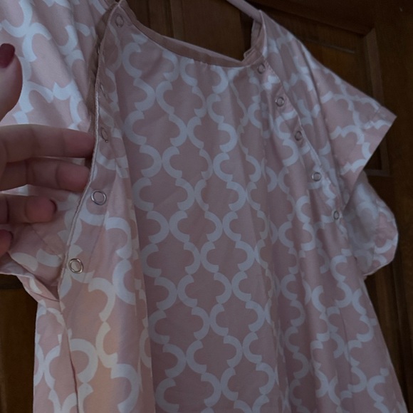 Pink Patterned Delivery Dress - Picture 2 of 3